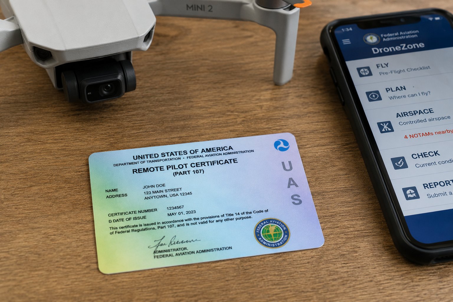 The FAA Remote Pilot Certificate (Part 107) — your legal authorization to fly commercially