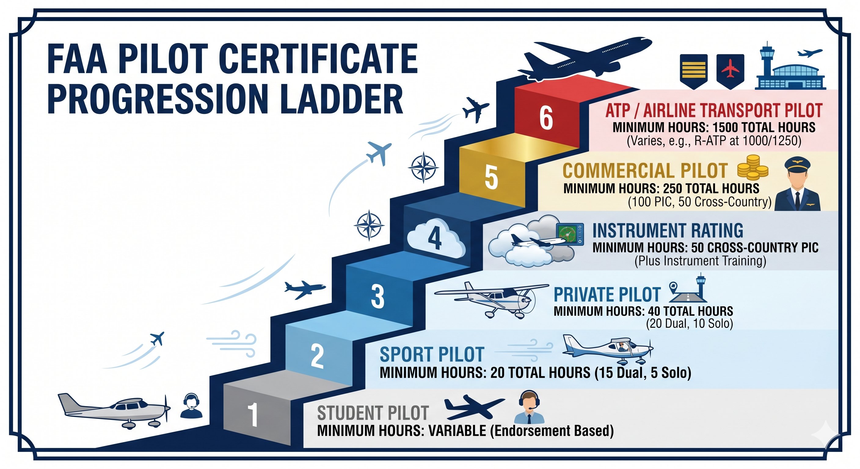 Certificate levels and pilot salary